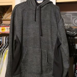 Black hooded sweatshirt